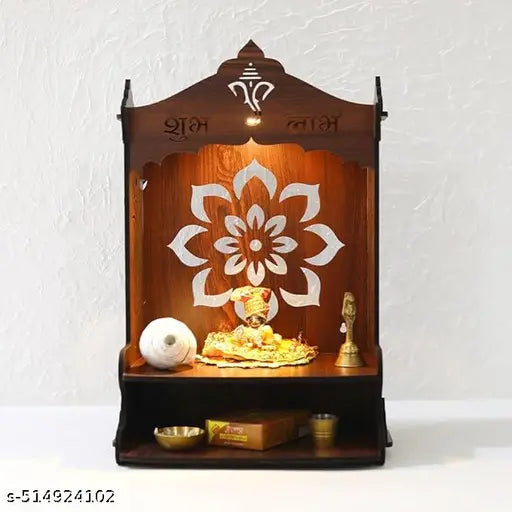 Puja Mandir for Home Wall Mounted | Wooden Temple | Pooja Mandir for Home Big Size | Pooja Stand