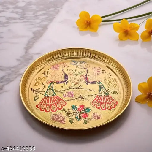 Brass plate for puja | Pooja items for Pooja Room | brass plates | pooja plate | Brass Pooja Thali