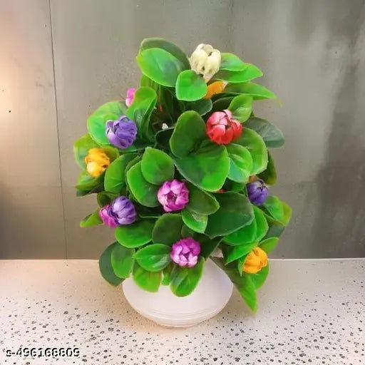 TEENA Artificial Flower fancy artificial plants home , office and kitchen decoration purpose. ( set of 01 )