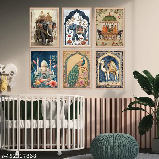 Madhubani Pichwai Traditional Indian Wall Painting For living Room Bedroom Decoration