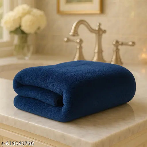 Klenvi microfiber super soft bath towel for men, women and kids | pack of 1 | high - absrorbancy | super durable | best for home use and gym use |