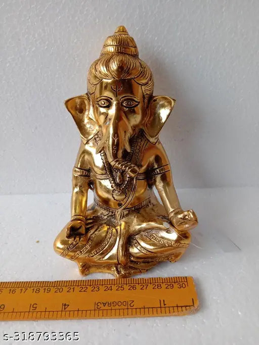 HINDU Lord GANESHA Statue Figurine - Puja Worship - GANPATI (2555)