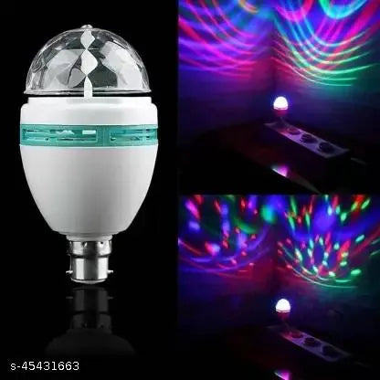 led light Diwali disco bulb party light for Home Birthday Dancing Stage Single disco color led light (Ball Diameter: 6 cm)