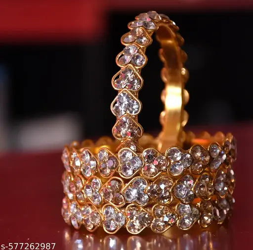 Rs kamya Bangles set , golden color chuddiya, golden color bracelet , butterfly degine kada