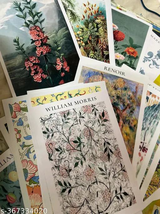 CRAFT VALLEY- Eclectic Gallery Wall Print Set of 24  Eclectic Gallery Art, Green Vintage, Home Decor,