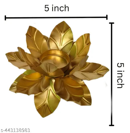 FIRST TIME Special Flower Shape Diya Decorative Urli Bowl Diwali Decoration(PACK OF 4) D diya no glass mini pack of 4