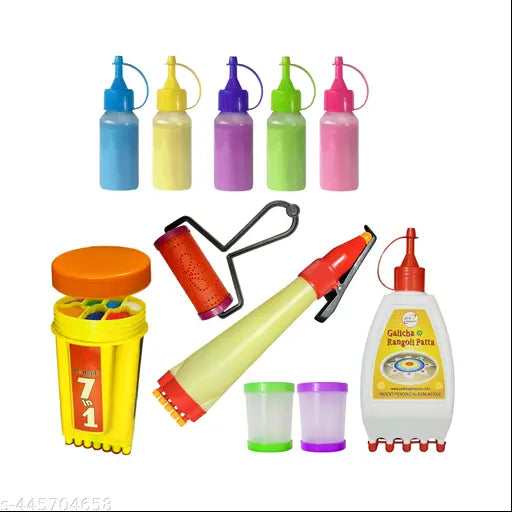 Kitoarts Rangoli Tool Kit, Rangoli Making Tools Kit, Rangoli Set, Rangoli fillers, Rangoli Pen, Rangoli Borders Making Kit,Rangoli Making Equipment, Rangoli Fillers, Rangoli Outline Pen, Rangoli Pen, Rangoli Designs, Art And Craft, Home Decoration, Combo