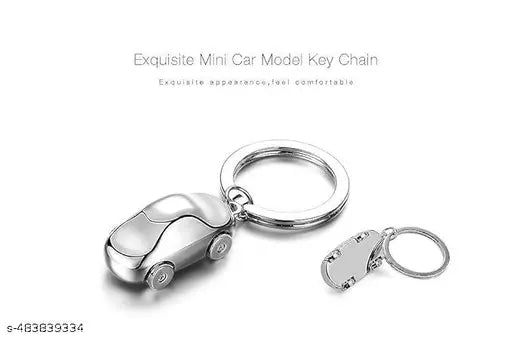 Premium Antique Stylish Car Metal Keyring And Keychain, Silver