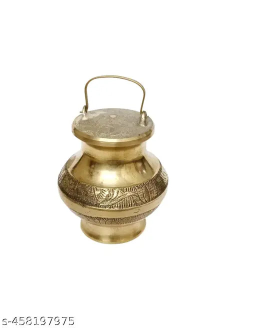 pooja samagri brass kalash brass lota,Pavitra Gangajali Lota Ganga Jal Kalash Patra (Brass Size - 3 Inch)pooja samagri brass ka lota lota