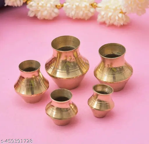 Hastshilp Store Brass Handcrafted Lota/Kalash