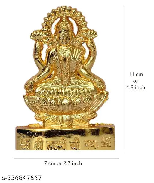 11cm Laxmi Kuber/LakshmiKuber Idol/Murti (Brass,Gold)