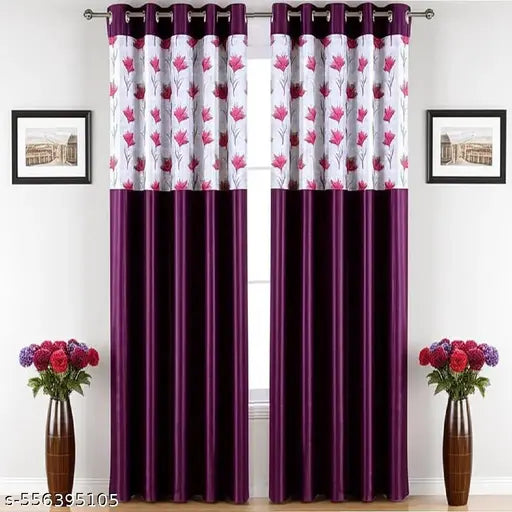 Curtain Parda Door Window Pack of 2 Pcs
