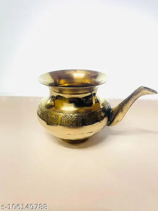 Chauth Lota Handp Chauth Lota Handpainted Kalash / Brass Karwa Kalashainted Kalash / Brass Karwa Kalash