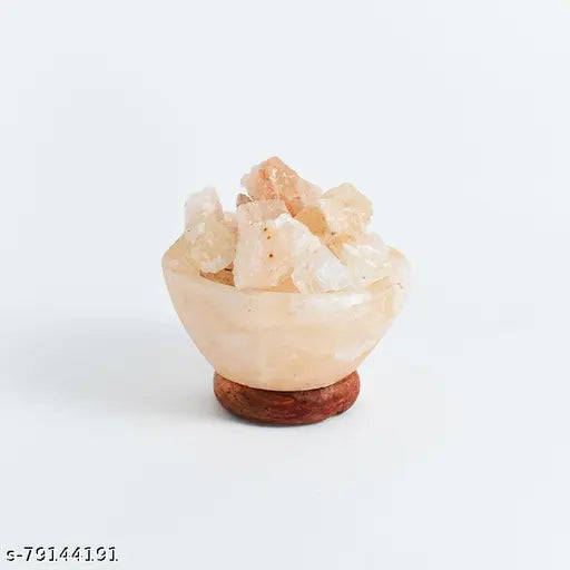 Global Aroma Fire Bowl (2-3kg) Himalayan Rock Salt Lamp for Positive Energy, Vastu, Healing, Harmony, Purification, Best Wellness Gifting Option