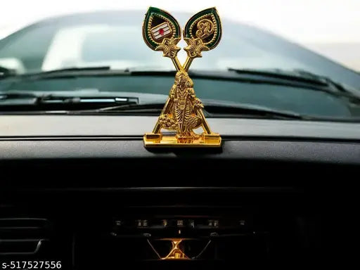 God mayil murugar with double vel  for car dashboard