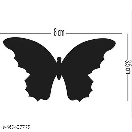 VSA OLLIVANDERS - Butterfly 30 Silver Decorative Mirror Stickers for Wall, Wall Mirror Stickers, 3D Acrylic Stickers Wall Stickers for Hall Room, Bed Room, Kitchen Living Room Kids Room.