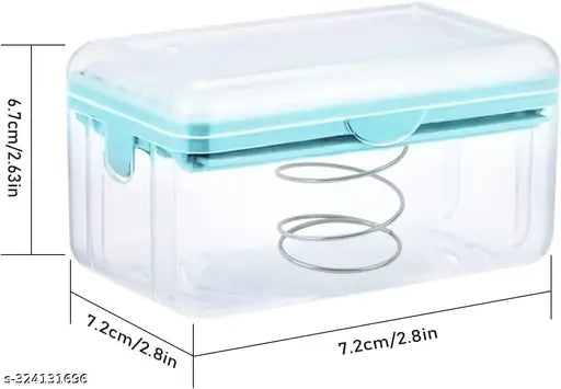 Soap Roller Dispenser,2-in-1 Portable Soap Dish & Soap Dispenser with Roller and Drain Holes,Multifunctional Soap Holder Foaming Soap Bar Box for Cleaning Cloth Brush