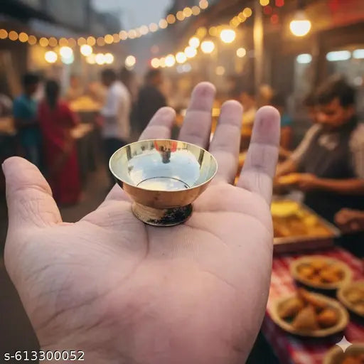 Laddu Gopal Bhog Thali Set With  Diya