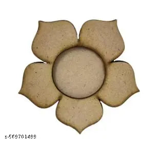 sm Wooden Decorative Candle Holders Tealight Centerpieces for Wedding Home Party Table Decoration (Set of 5)