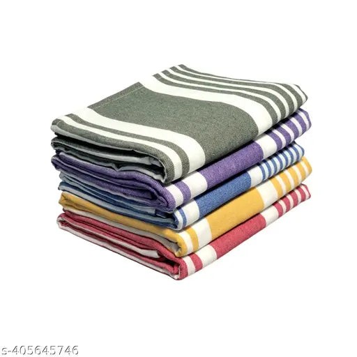 Yaanthiv's Premium Bath Towels, Pack of 5 Cotton Towel Combo (Standard, 5), 300 GSM, 78 CM X 154 CM, Washable and Quick Dry Towels/Washable and Quick Dry Towels/Light Weight, Fast Absorbing