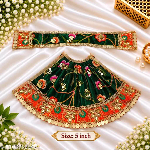 Navratri Special Dress for Mata Rani / Maa Durga Idol – 5 Inch