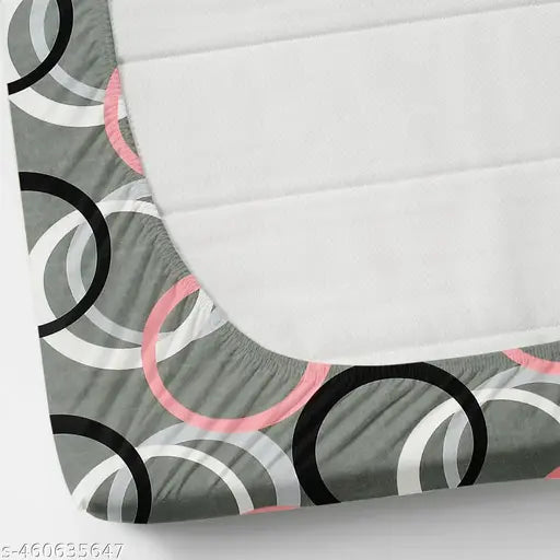 Glace Cotton Microfibre Fitted Queen Bedsheet with 2 Pillow Covers