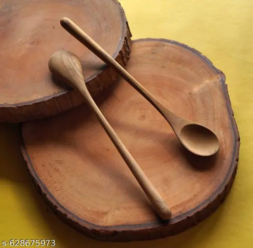 WOOD SPOON BROWN COLOUR (PACK OF 2