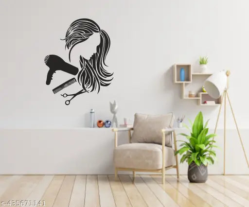 Hair Salon Style Beauty Parluor Spa Wall Decal Sticker (74X59 cm)