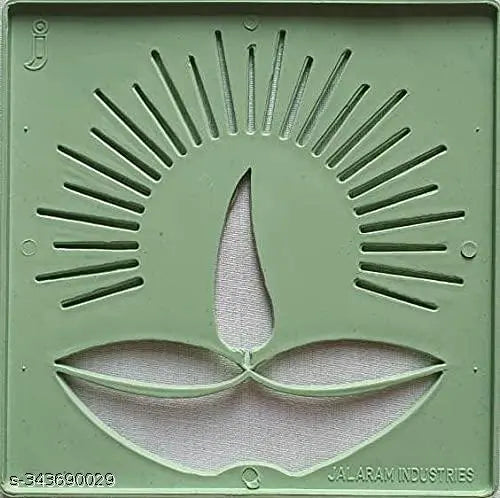 Rangoli Making Tools Kit Stencil Set of 12 Rangoli Making Multiple Design Square Stencil for Diwali Onam Pongal Floor Decoration Pooja Room Home Decor Multicolor (12 Piece, 4x4 Inches)