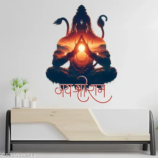WallBirds hanuman ji wall sticker for Living room and hall