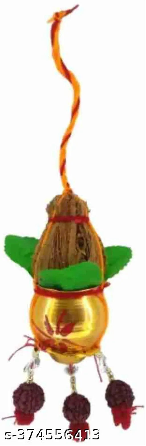 Bachapan  pack of 2 pcs Mangal Kalash Golden/Mangal Ghat/Mangol Ghat for Hanging