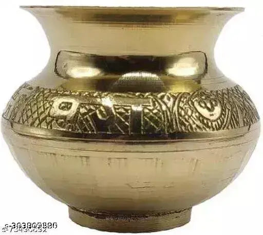 Brass Lota Kalash / Pooja Lota / pital kalsi, pital kalash, lota Brass Kalash (set of 1 ,gold)