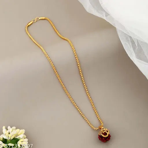 Rudraksha Gold Plated Pendant