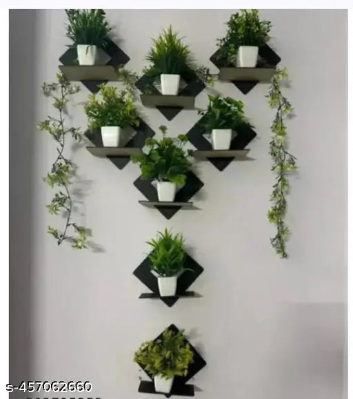 Wall Shelf Shelves Art Hanging Decor for Wall Diwali Decoration Items Home Decor - Floating Display Rack Shelves Artwork for Living Room Kitchen Bedroom Ideal for Gifting (Set of 4)