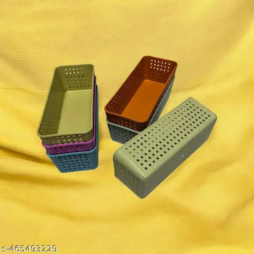 Pack of 6 | Bathroom Organiser | Desk Organizers for Staitionary Jwellery Tool Cabinet for Bedroom or Washroom Kitchen Office 023