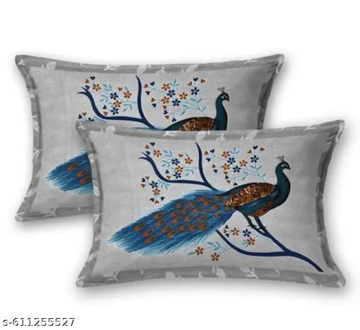 Jaipuri pure Cotton double bed bedsheet with 2 Pillow covers