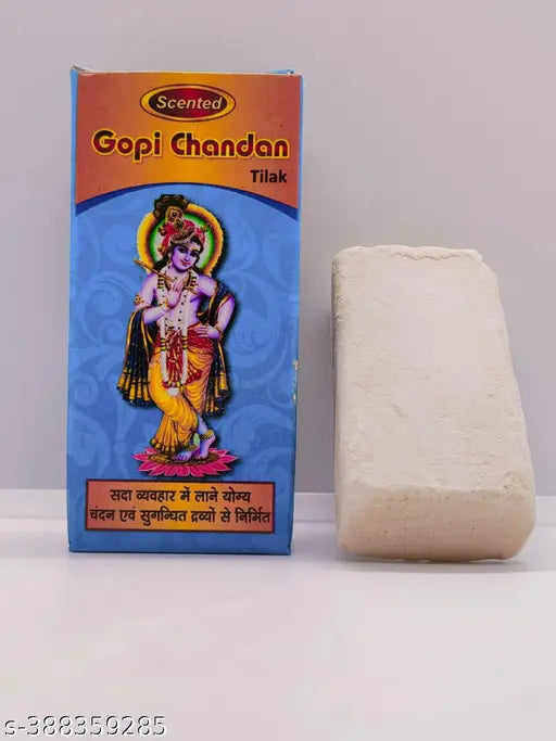 GOPI Chandan Stick with U Shape Wooden Tilak Stamp || VAISHNAV Tilak Stamp Combo Set || ISKCON Tilak Combo Set || GOPI Chandan with ISKCON Tilak Stamp Set