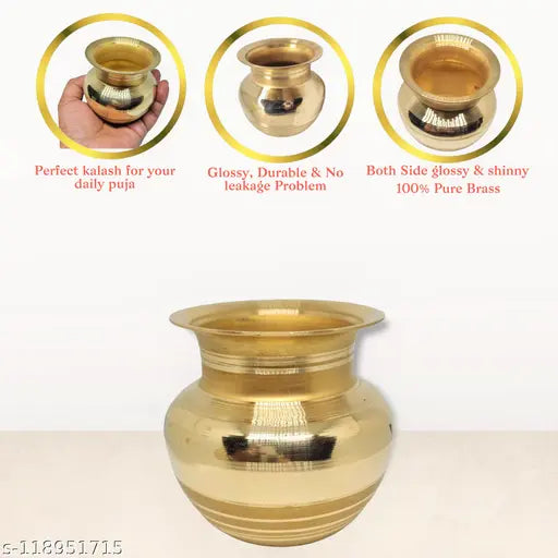 Brass Lota Kalash / Pooja Lota /  Brass Kalash Brass Kalash Brass Kalash Puja Articles