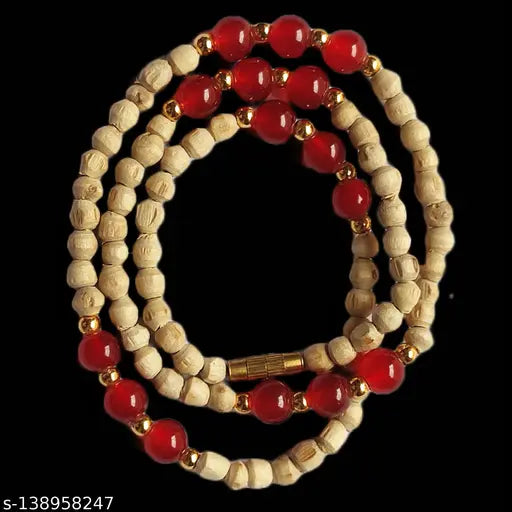 Original Tulsi Beads + Crystel Beads, Partywear Kanthi Mala For Women, From Vrindavan