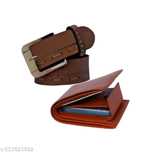 BUY MEN AND BOY COMBO SET BUY A MEN STYLISH BLACK BELT AND GET ONE WALLETS,  WIRED EARPHONE,  FOLDABLE SUNGLASSES AND A FASHIONABLE MOBILE HOLDER FREE