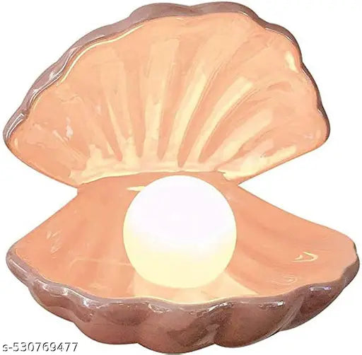 Shell Lamp Pearl Shell Night Lamp Shell Pearl Light LED Accent Lamp for Home Decor Bedroom Living Room Decoration Night Light for Kids Room Clamshell Portable Lights