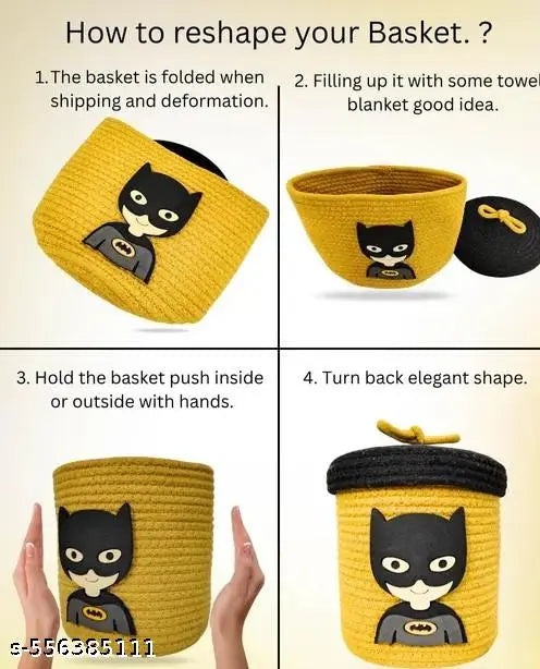 Batman-Themed Storage Basket