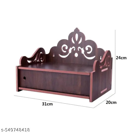 Handcrafted wooden home decorative temple
