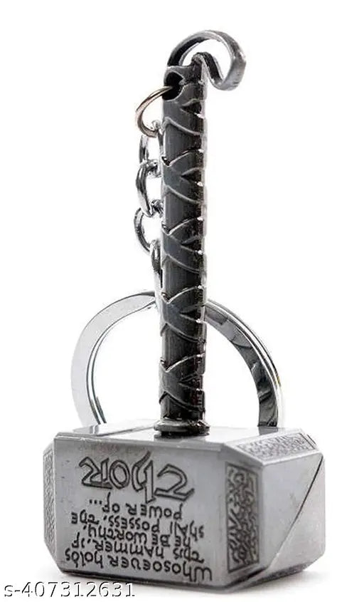 Mistazzo Infinity war Stormbreaker Axe-Hammer Metal Keychain Keyring For Car Bike Boys Girls