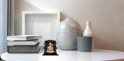 Hanuman Murti For Home Hanumanji Idol For Car Dashboard Idols Figurine Showpiece Shree Hanuman Ji Idol For Gift Item & Statue For Temple Home Decor Office Study Table Holy Statue Showpiece