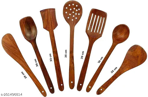 Wooden Kitchen Spoons Set Of 15