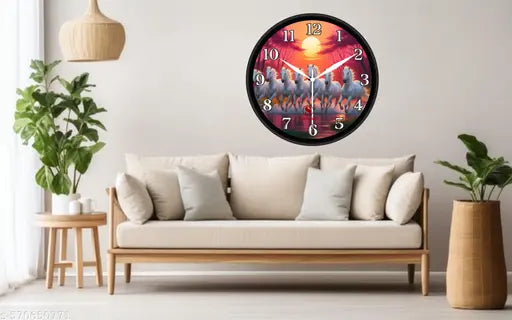 Pink Horse New Design Wall Clock