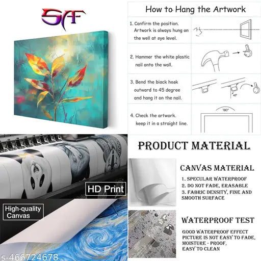 Livin'luxe paintings modern art canvas home decor wall paintings with frame painting for living room wall decoration office CRJ (Color50, 18 Inch x 24 Inch)