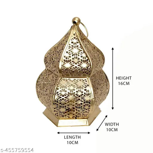 Decorative T-Light Hilder in Matka Shape - Set of 2