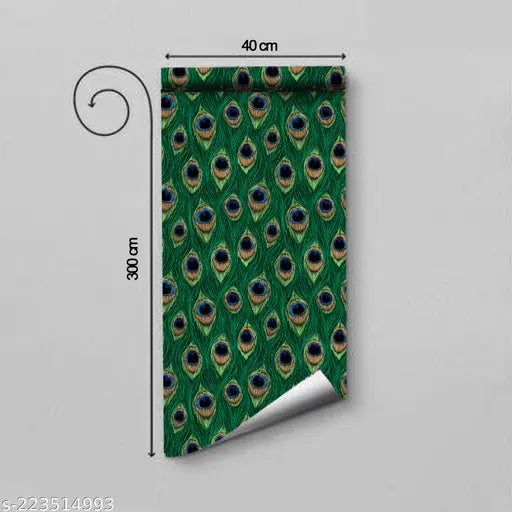 DecorWear - Self Adhesive Wallpapers & Wall Stickers For Bed Room | Wallpaper Big Size (300x40)Cm Wallpaper Stickers For Kitchen | Living Room | Halls | Office Etc.(MorPankh) 3D Wall paper Pack Of - 1